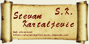 Stevan Kartaljević vizit kartica